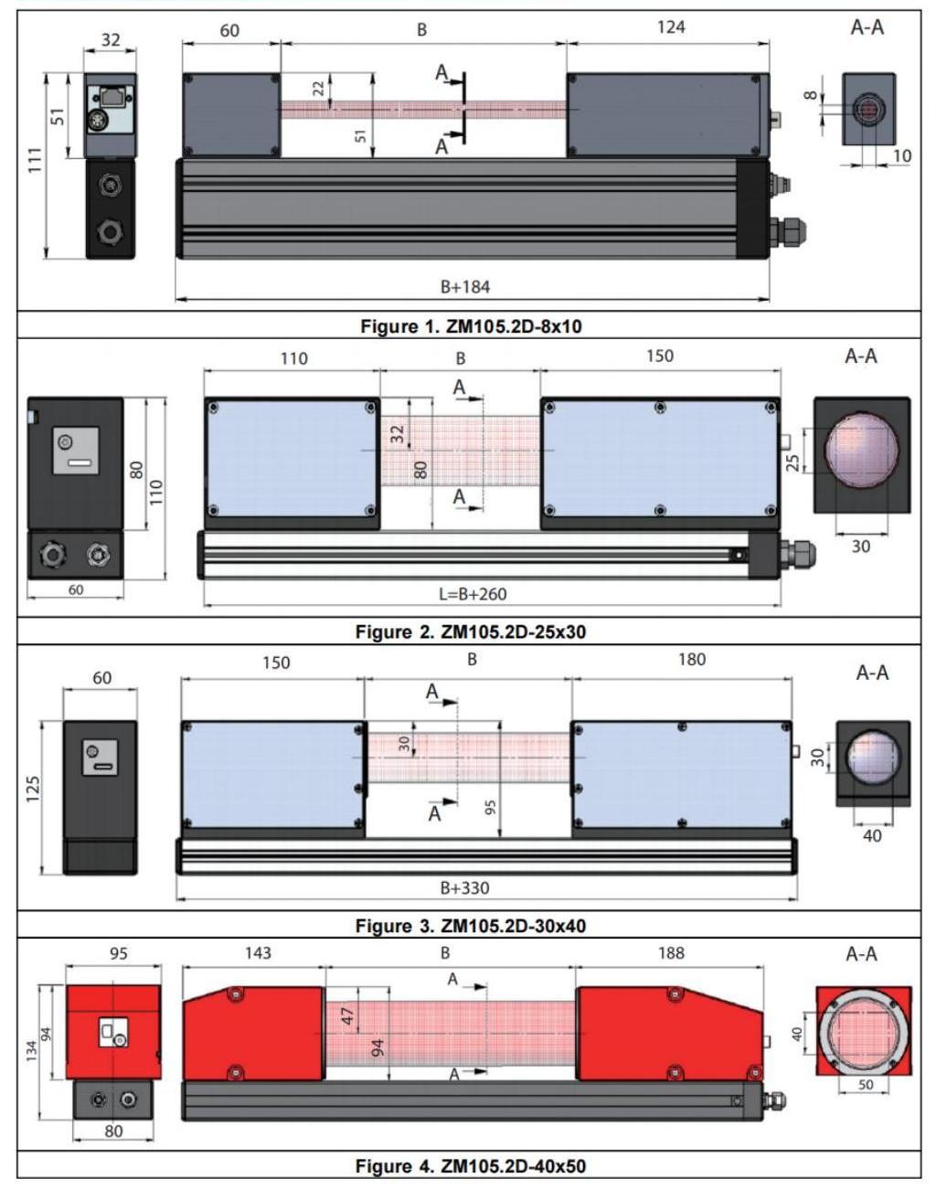 二維高速投影圖像測量?jì)xZM105.2D尺寸圖